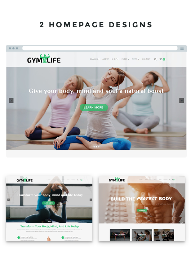 GymLife - Gym, Yoga & Fitness WordPress Theme - 4